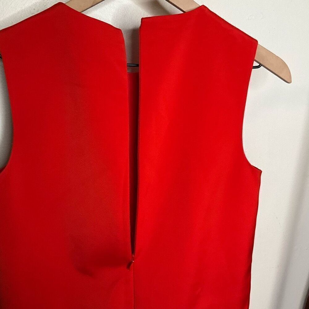 Tibi Stretch Faille Asymmetrical Ruffle Tunic Top - Picture 8 of 8